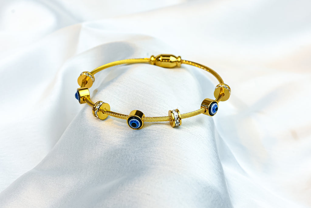 The Nazar Cable Bangle