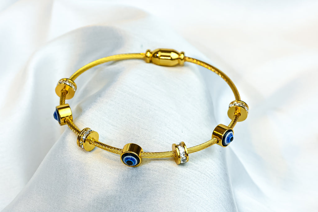 The Nazar Cable Bangle