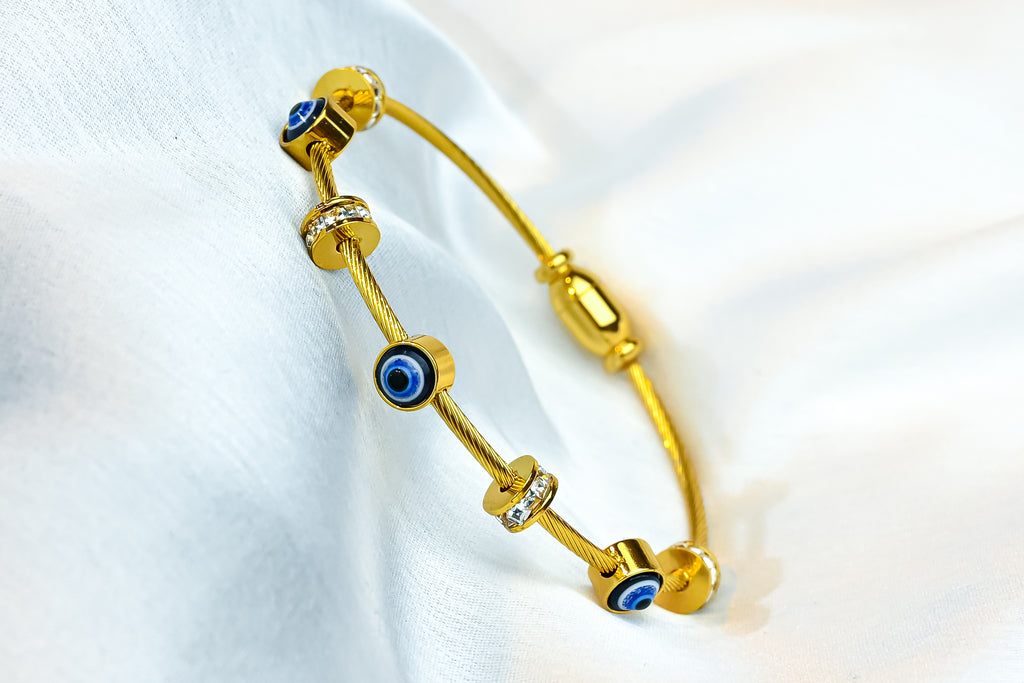 The Nazar Cable Bangle