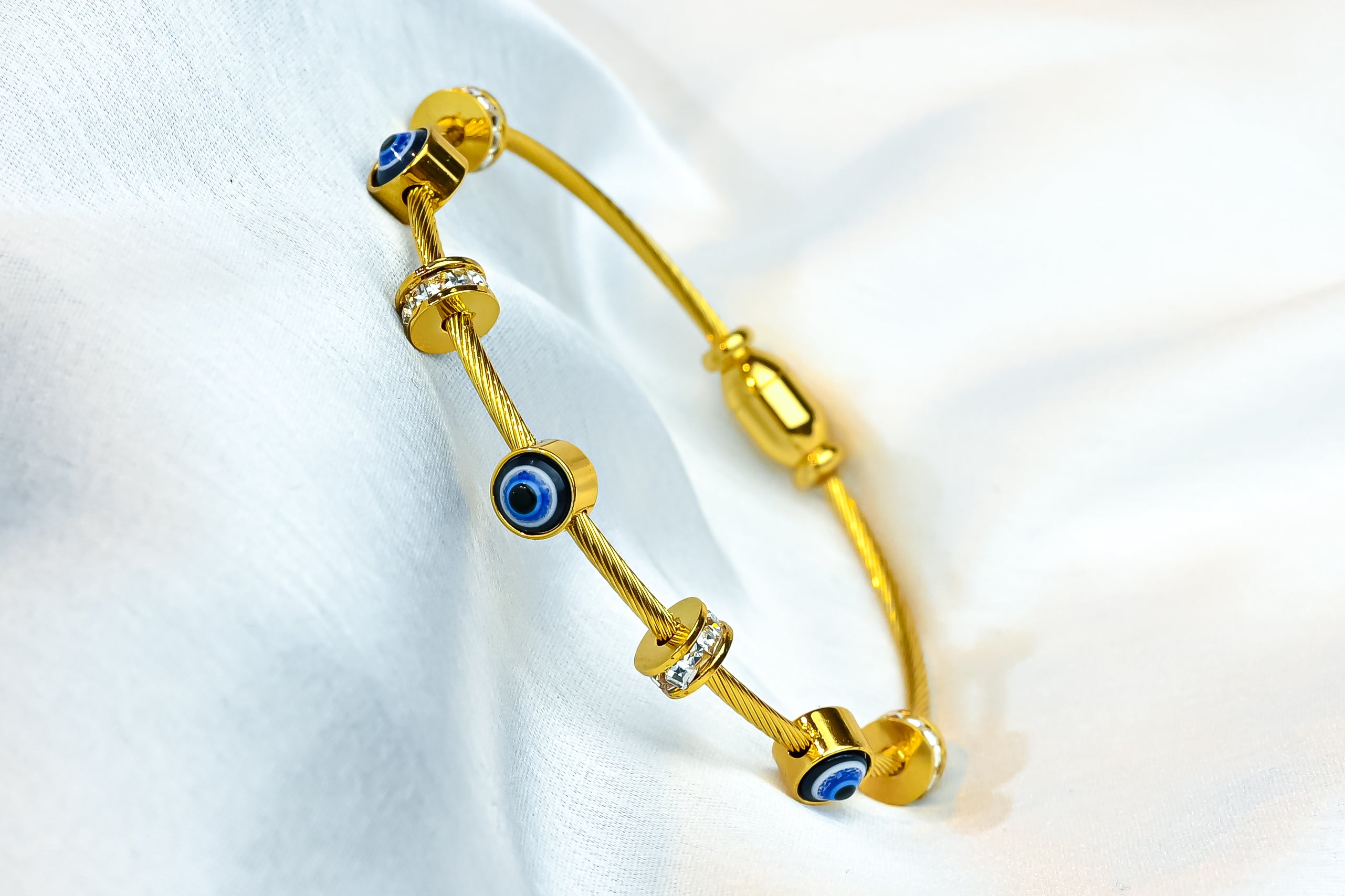 The Nazar Cable Bangle