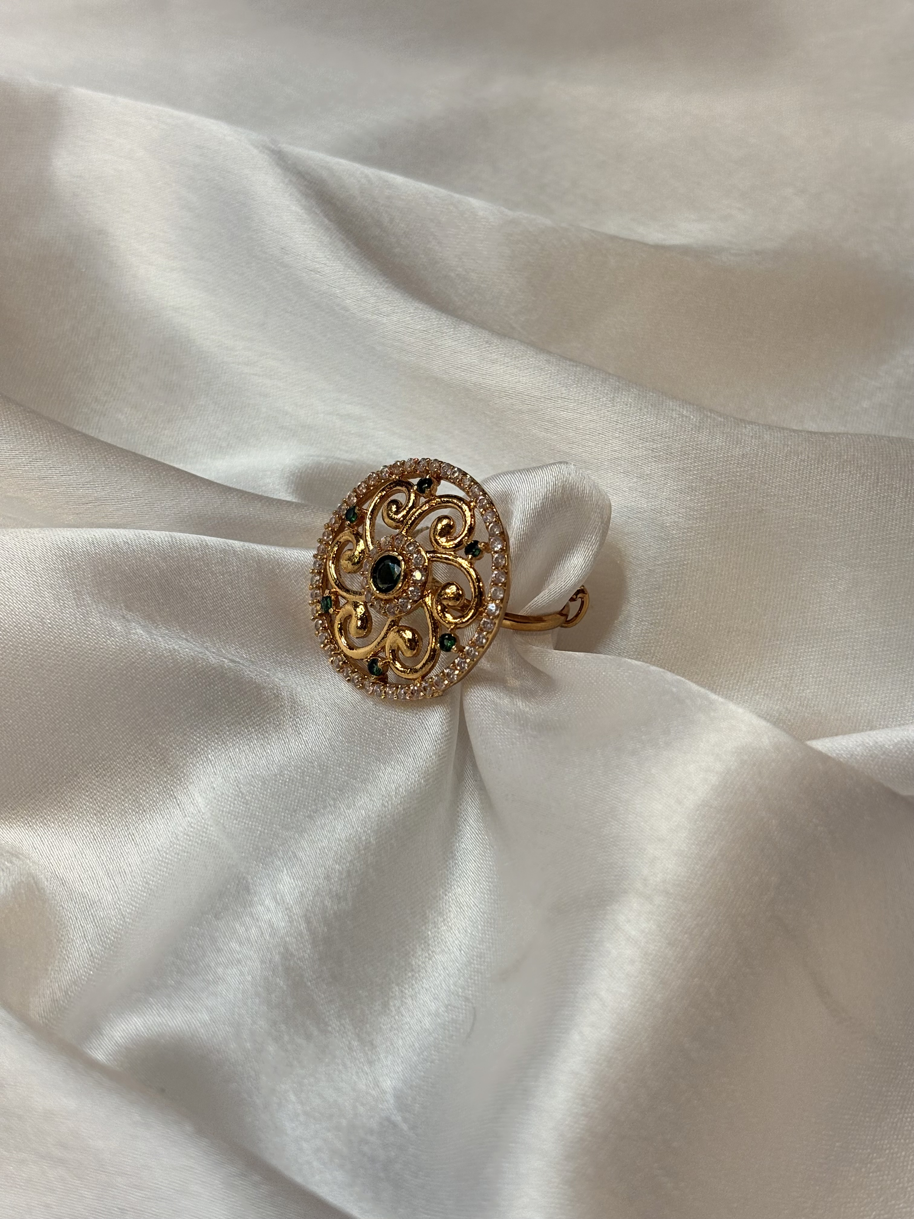 The “Imperial Filigree” Anti-Tarnish Ring.